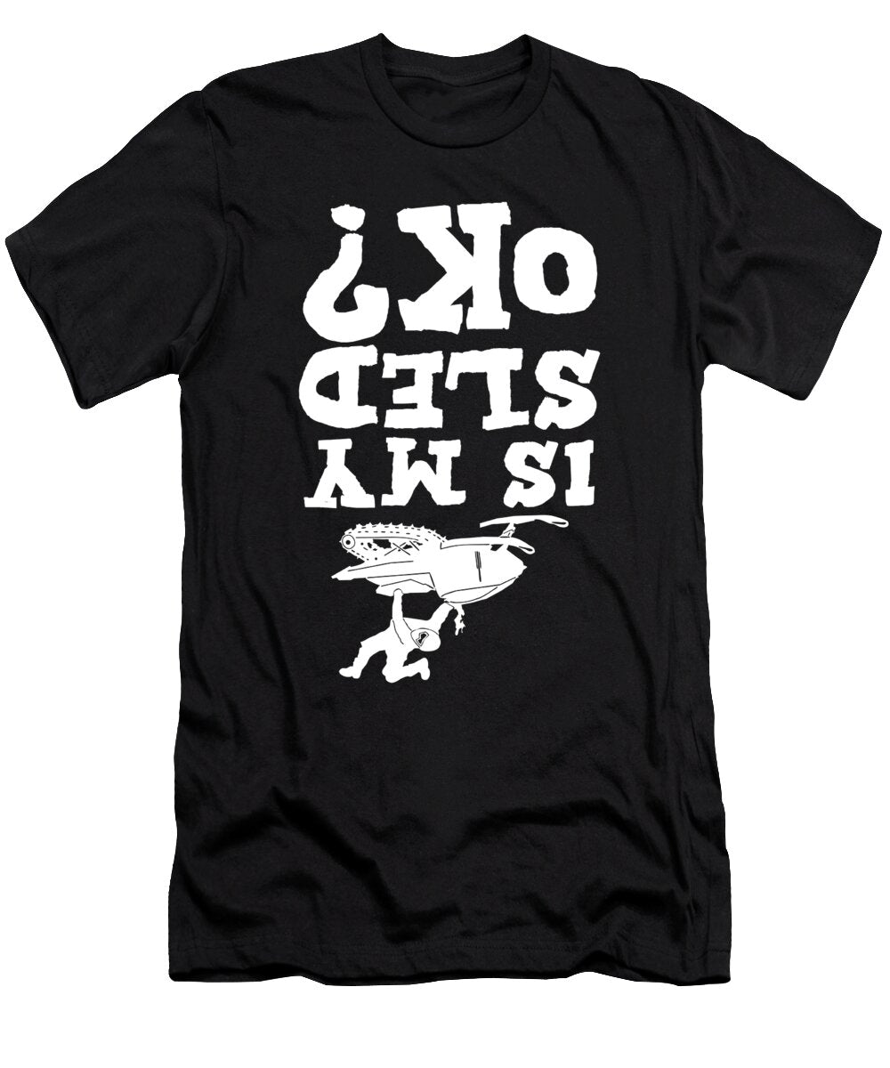 9 Snowmobile Snow Machine Crazy Squirrel T-Shirt