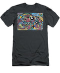 A Bubbly Abstract Caimen Ruff T-Shirt