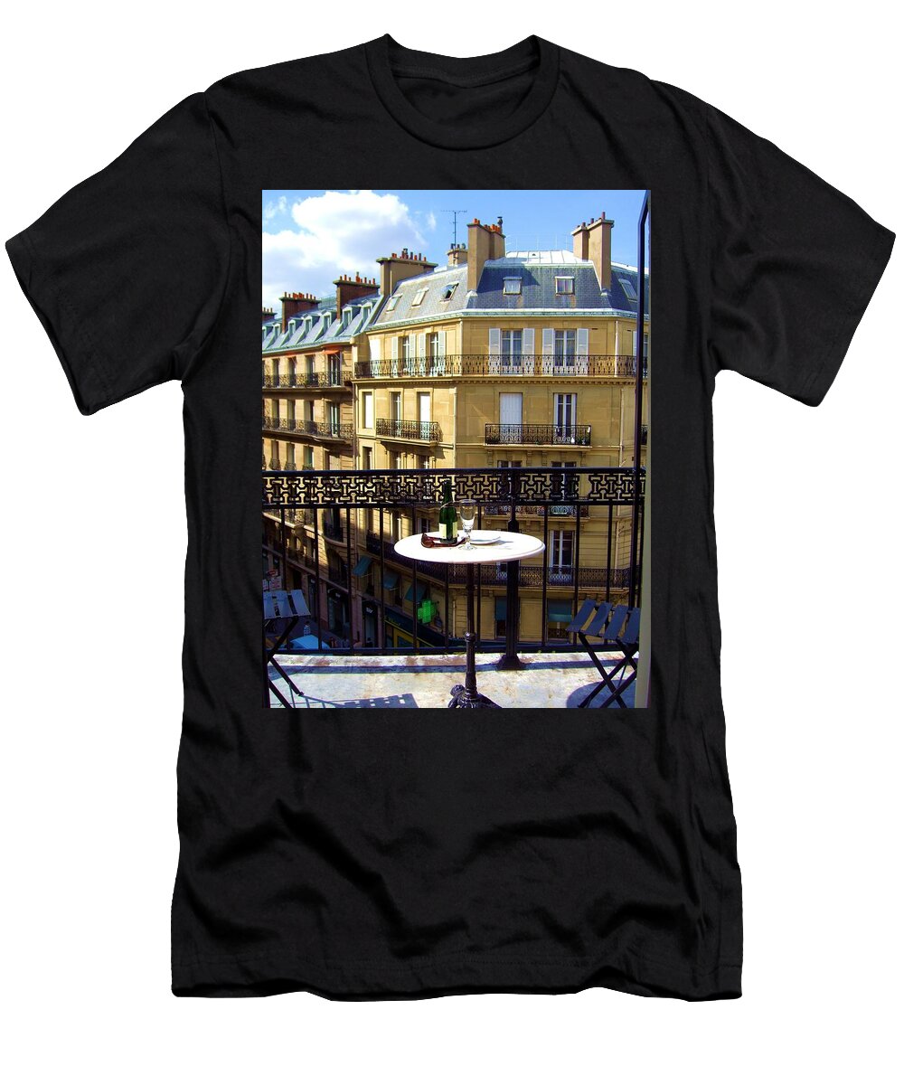 A Drink on the Balcony Scott Carda T-Shirt