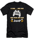 A Girl Her Dog Her Beer and Her Jeep Tinh Tran Le Thanh T-Shirt