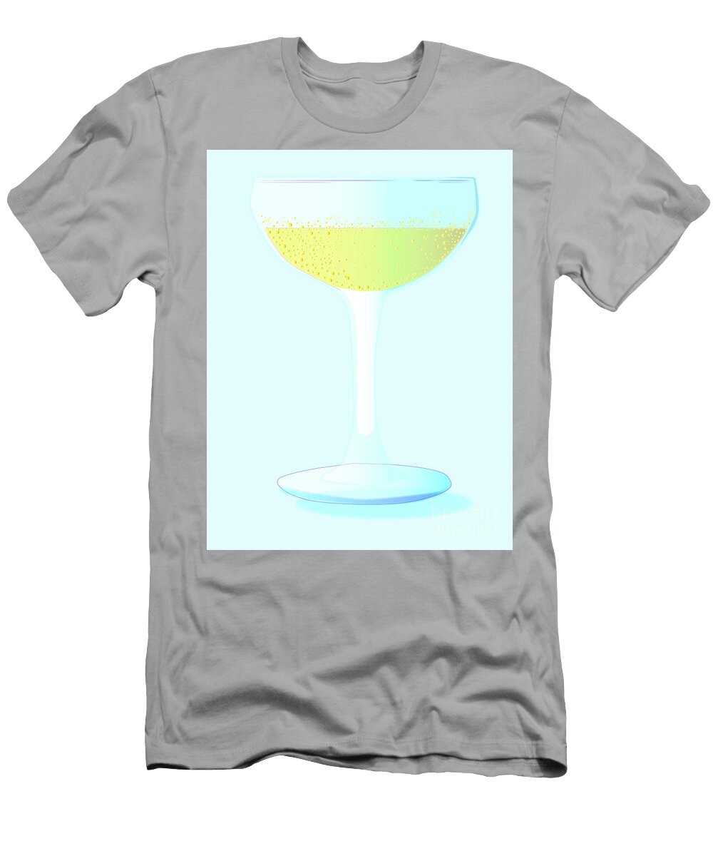 A Glass of Bubbly Background Bigalbaloo Stock T-Shirt