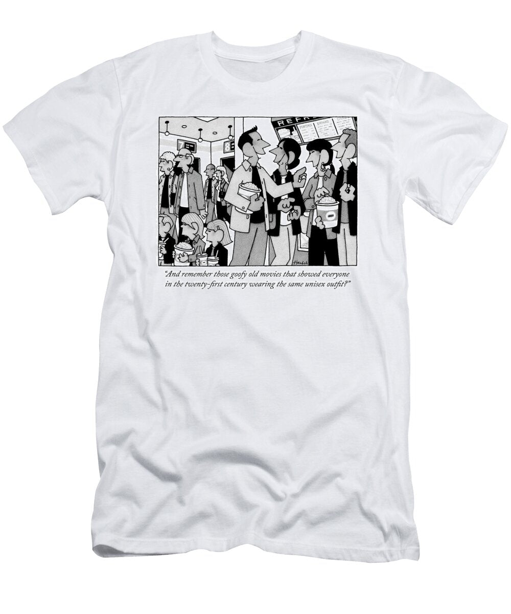 A Large Group of People Are Leaving a Movie William Haefeli T-Shirt