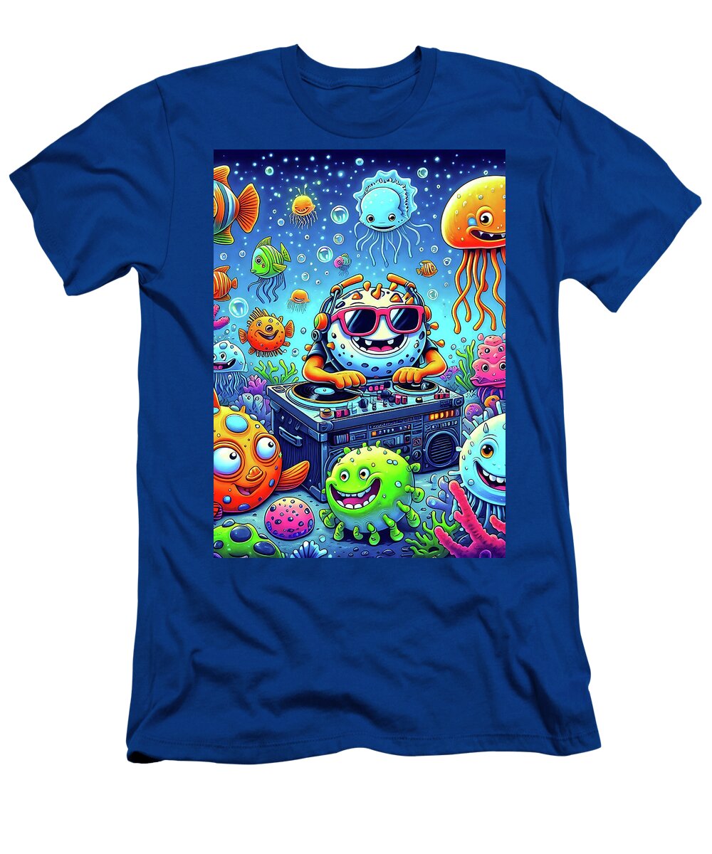 A Lively Underwater Scene Moumita Bhattacharyya T-Shirt
