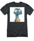 A Quirky Goofy Blue Monster with Wide Eyes and a Toothy Grin Rosie File T-Shirt