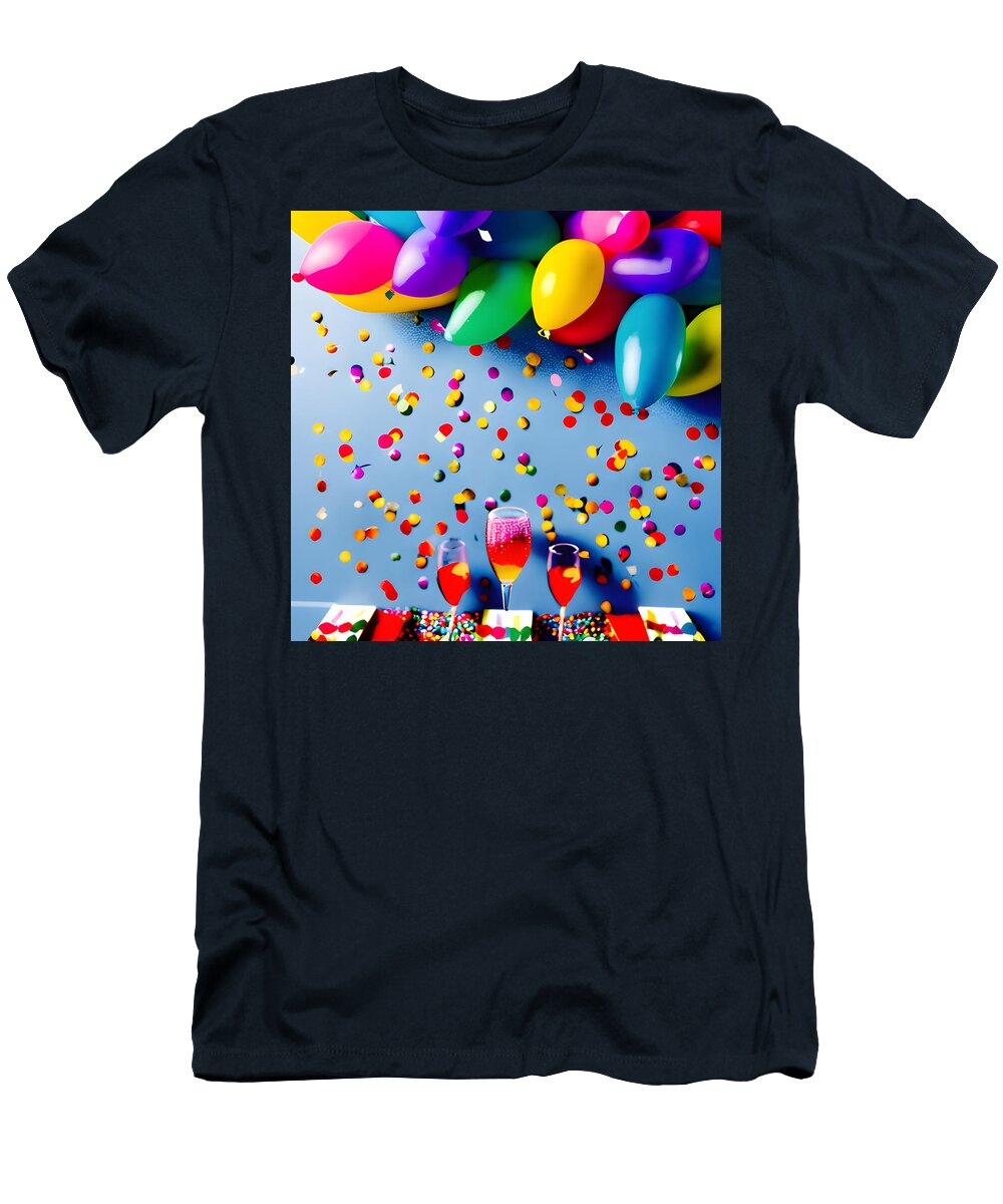 A Vibrant Flat Lay Evan Brown T-Shirt