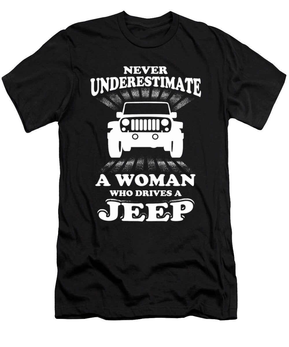 A Woman Who Drives a Jeep Gift Tinh Tran Le Thanh T-Shirt