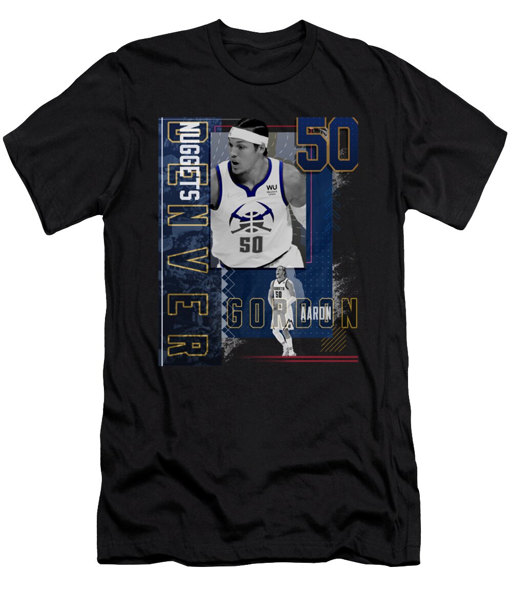 Aaron Gordon Basketball Paper Poster Nuggets 2 Kelvin Kent T-Shirt
