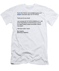 Absence in Bold Typography Joke Art T-Shirt