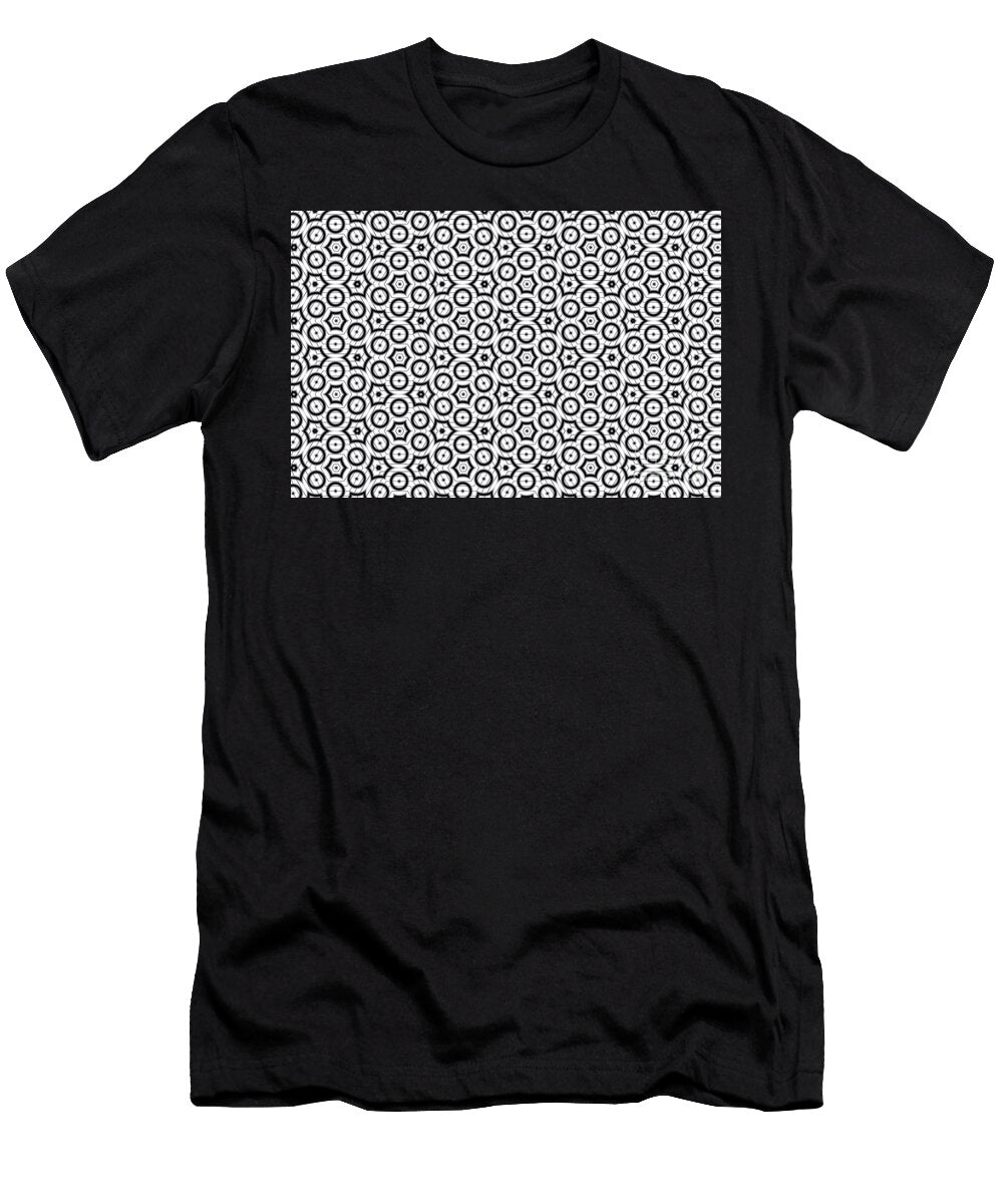 Abstract Black and White Pattern Jonathan Welch T-Shirt