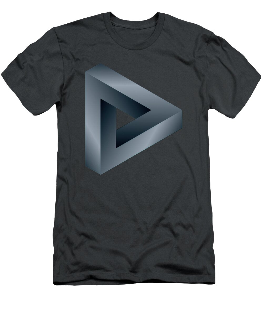 Abstract Optical Illusion Steel Bars Retrographs T-Shirt