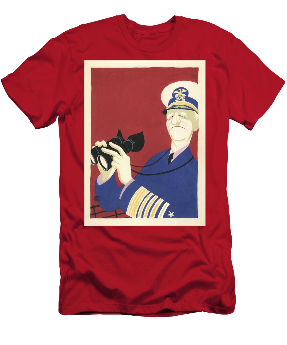 Admiral Chester Nimitz Al Hirschfeld T-Shirt