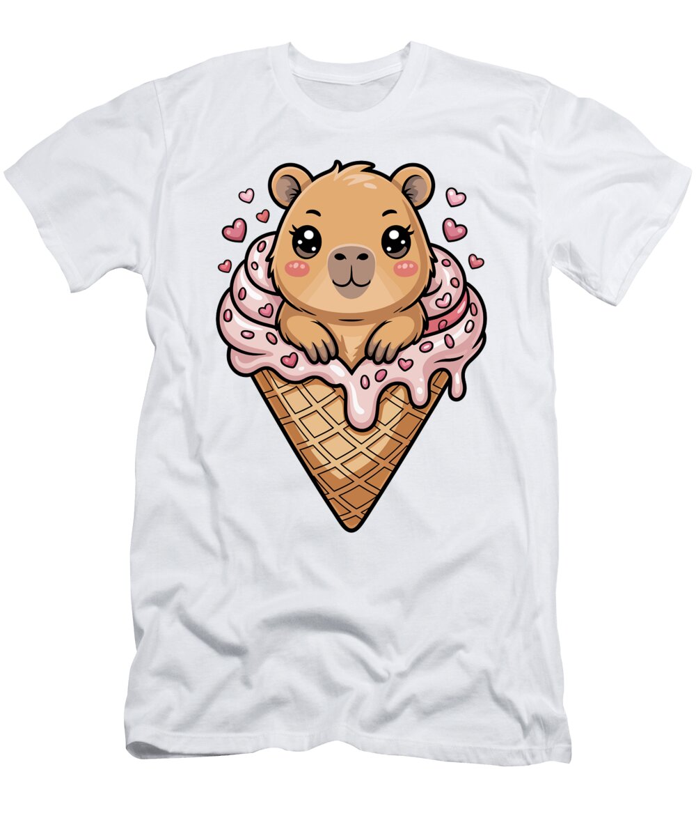 Adorable Bear in Ice Cream Cone Joanna Redesiuk T-Shirt