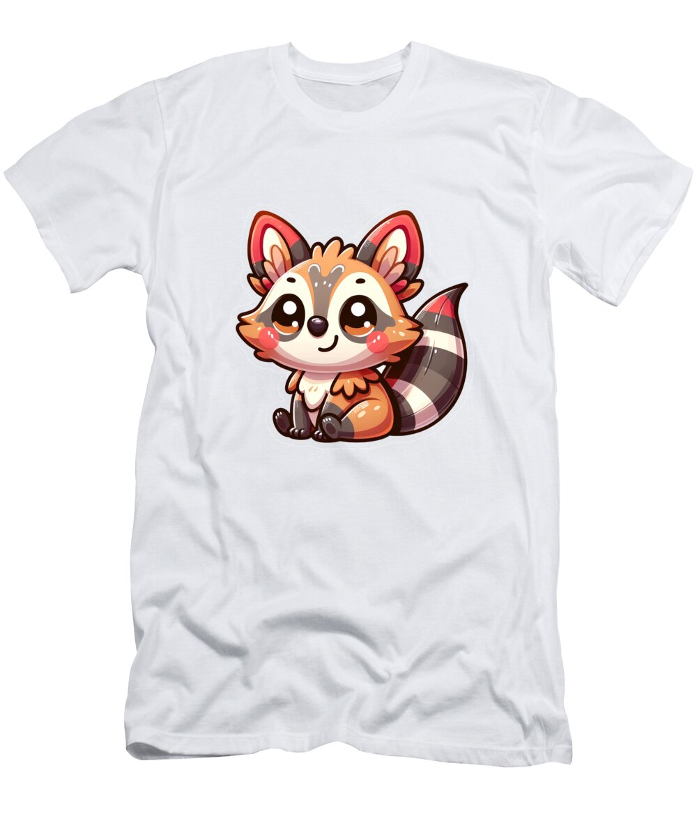 Adorable Chibi Raccoon Ananta Rin T-Shirt