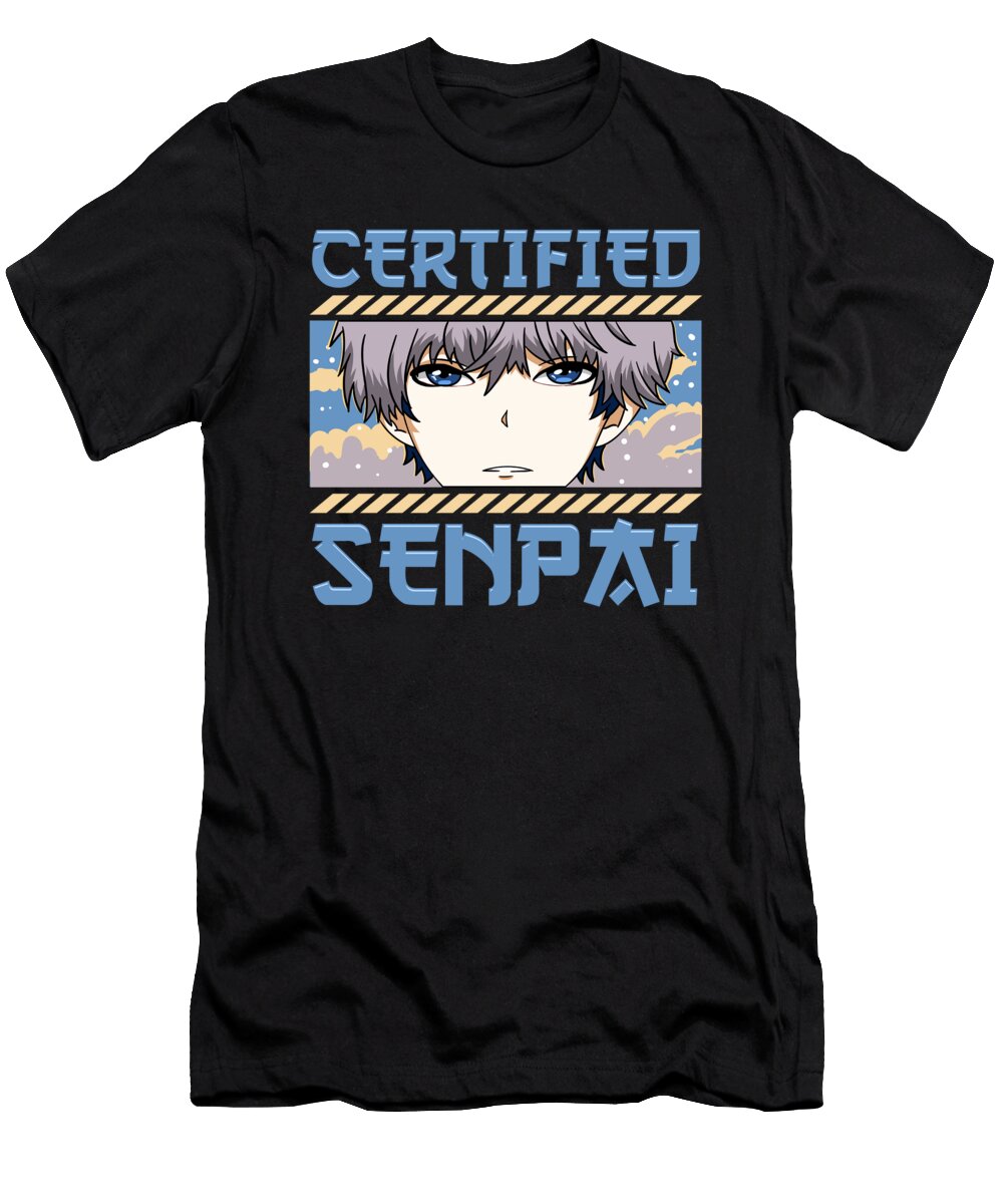 Aesthetic Japanese Anime Certified Senpai the Perfect Presents T-Shirt