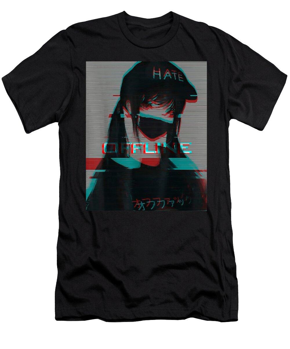 Aesthetic Vaporwave Japanese Futurism Anime Retro Hentai Dnt Prints T-Shirt