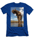 African Elephant Bull Drinking At Waterhole Zimanga Ann Steve Toon Natureplcom T-Shirt