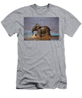 African Elephant Calf in Water Zimanga Game Reserve Ann Steve Toon Natureplcom T-Shirt
