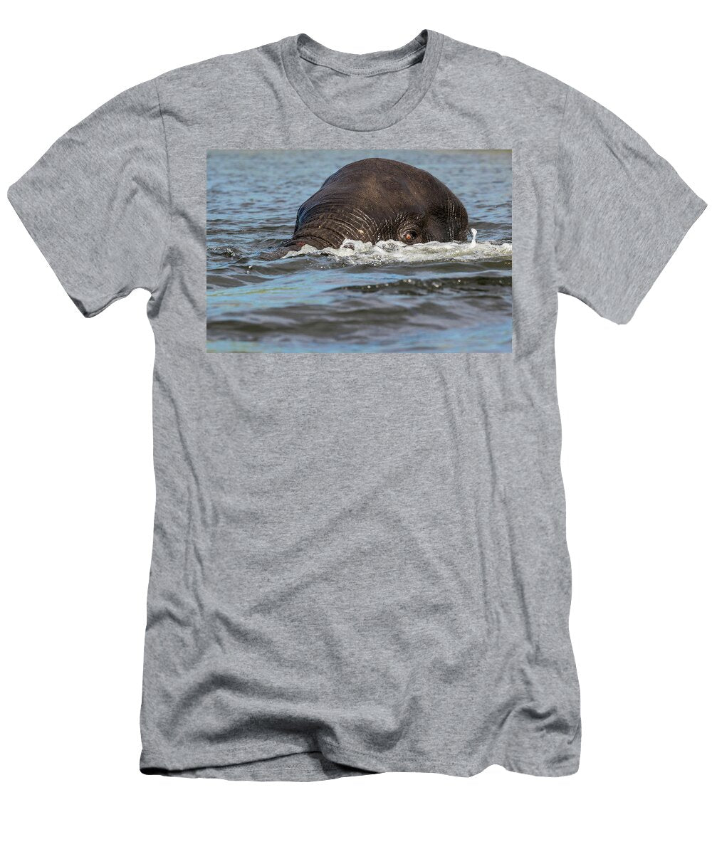 African Elephant Submerged in Chobe River Chobe National Ann Steve Toon Natureplcom T-Shirt