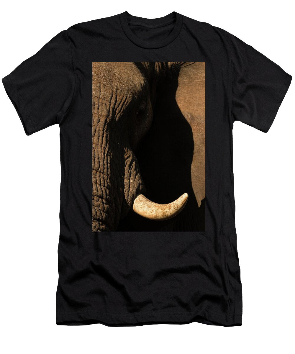 African Elephant Tusk and Skin Detail Zimanga Game Ann Steve Toon Natureplcom T-Shirt