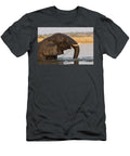 African Elephant Walking Through Water with Fishing Line Ann Steve Toon Natureplcom T-Shirt