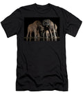 African Elephants Drinking From Waterhole At Night Zimanga Ann Steve Toon Natureplcom T-Shirt