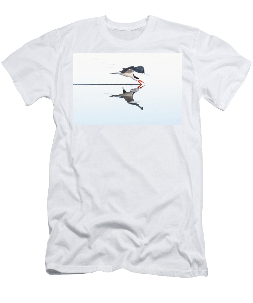 African Skimmer in Flight Above Waters Surface and Ann Steve Toon Natureplcom T-Shirt