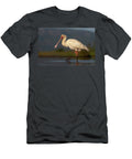 African Spoonbill Wading in Shallow Water Zimanga Game Ann Steve Toon Natureplcom T-Shirt