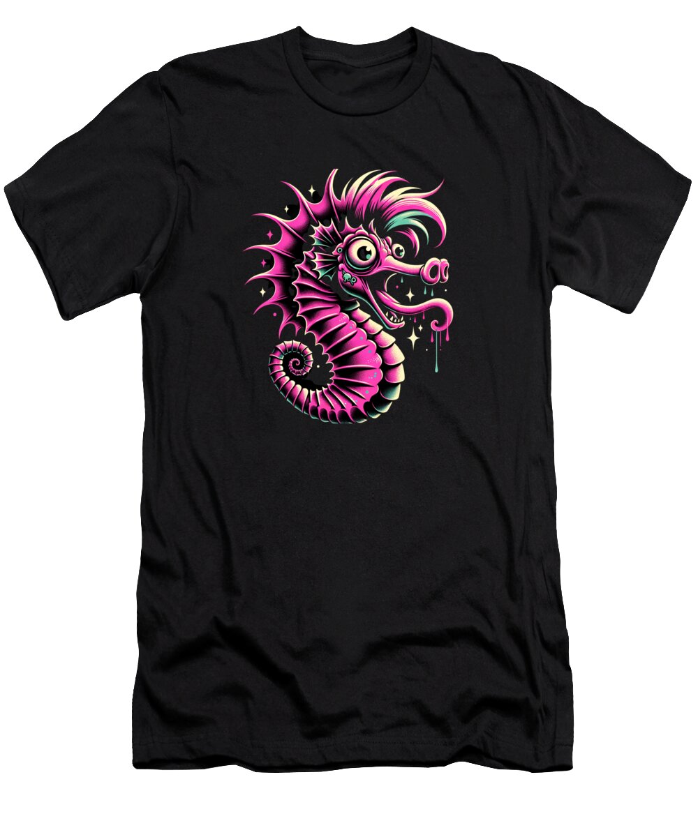 Ahegao Seahorse Whitney Ervin T-Shirt