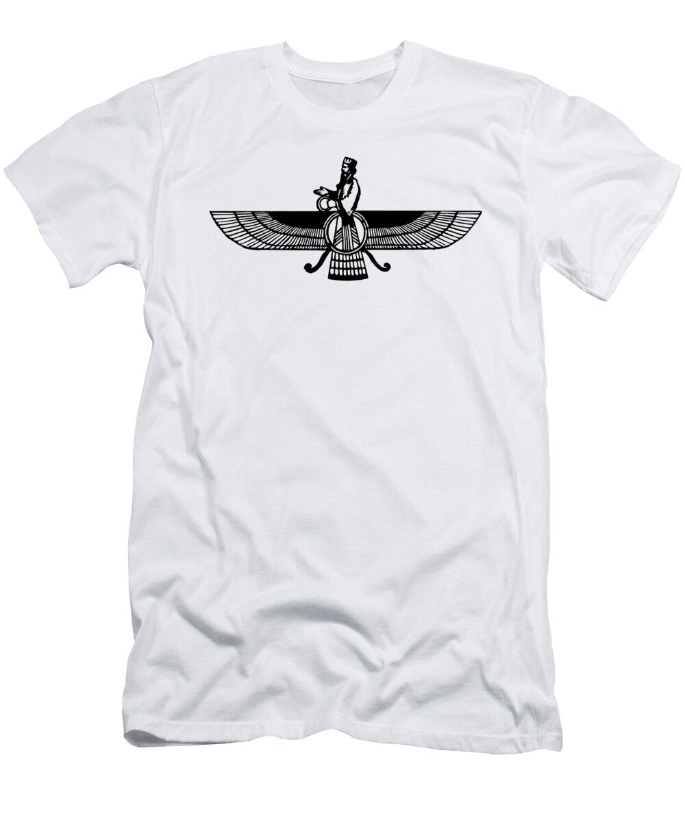 Ahura Mazda in Black Also Known As Oromasdes Ohrmazd Ahuramazda Hourmazd Hormazd and Hurmuz Tom Hill T-Shirt