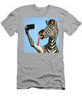 Ai Art Zebra Silly Selfie Abstract Expressionism Rose Santuci Sofranko T-Shirt