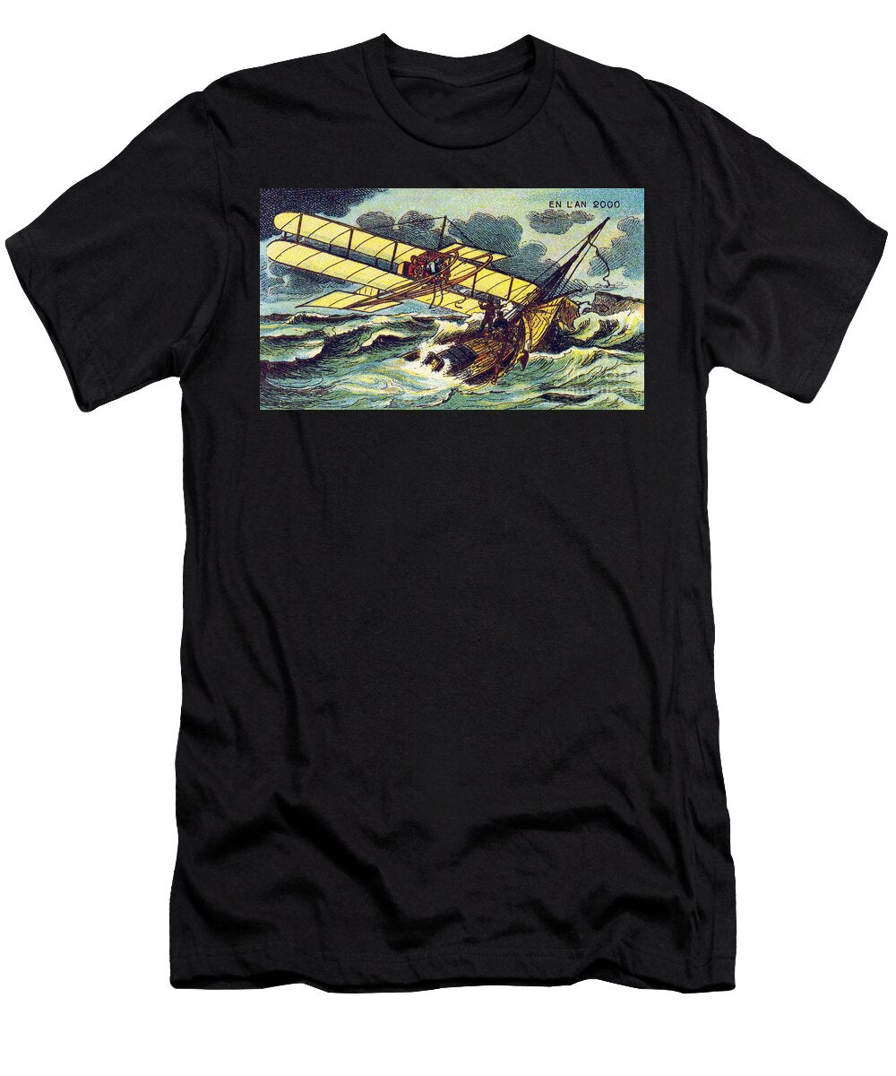 Air Rescue 1900s French Postcard Science Source T-Shirt