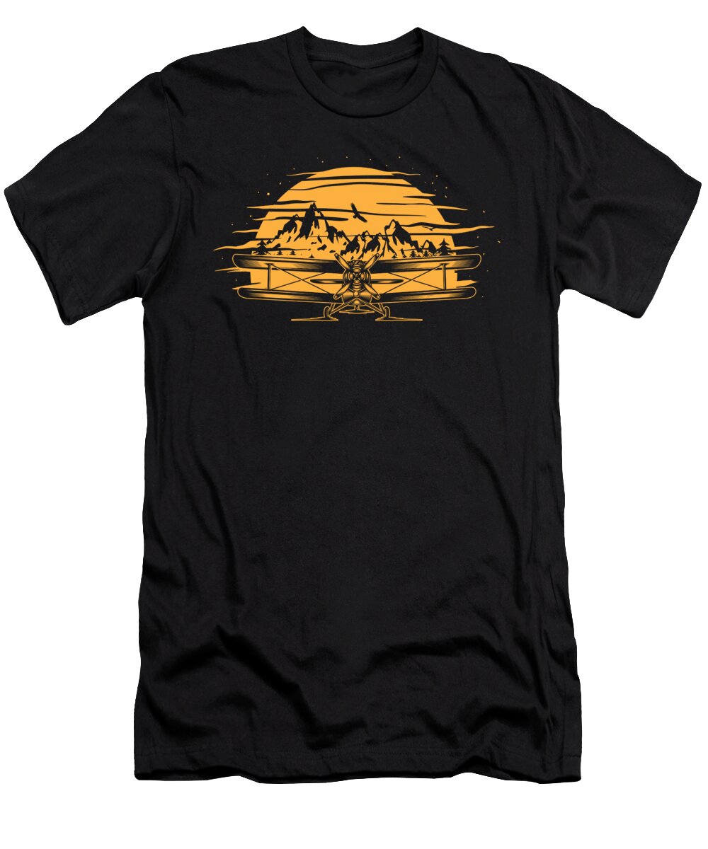 Airplane Aircraft Jet Mechanic Aviator Aircraft Pilot Flyer Retro Plane Gift Thomas Larch T-Shirt