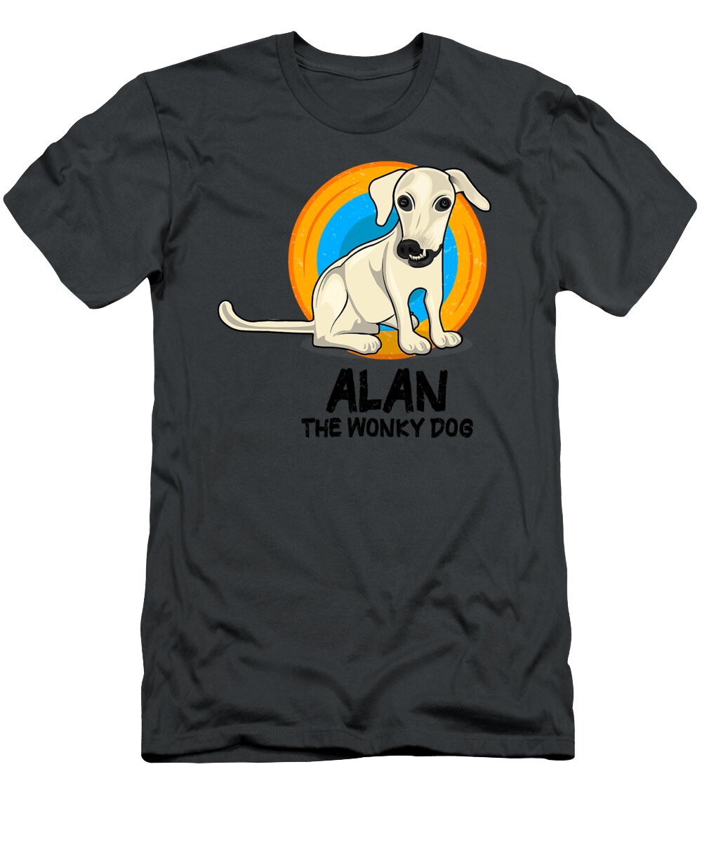 Alan the Wonky Dog Goofy Ugly Dog Maggie Stewart T-Shirt