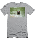 Alaskan Grizzly Bear Sits in the Water Eating a Stick with His Melissa Stukel T-Shirt