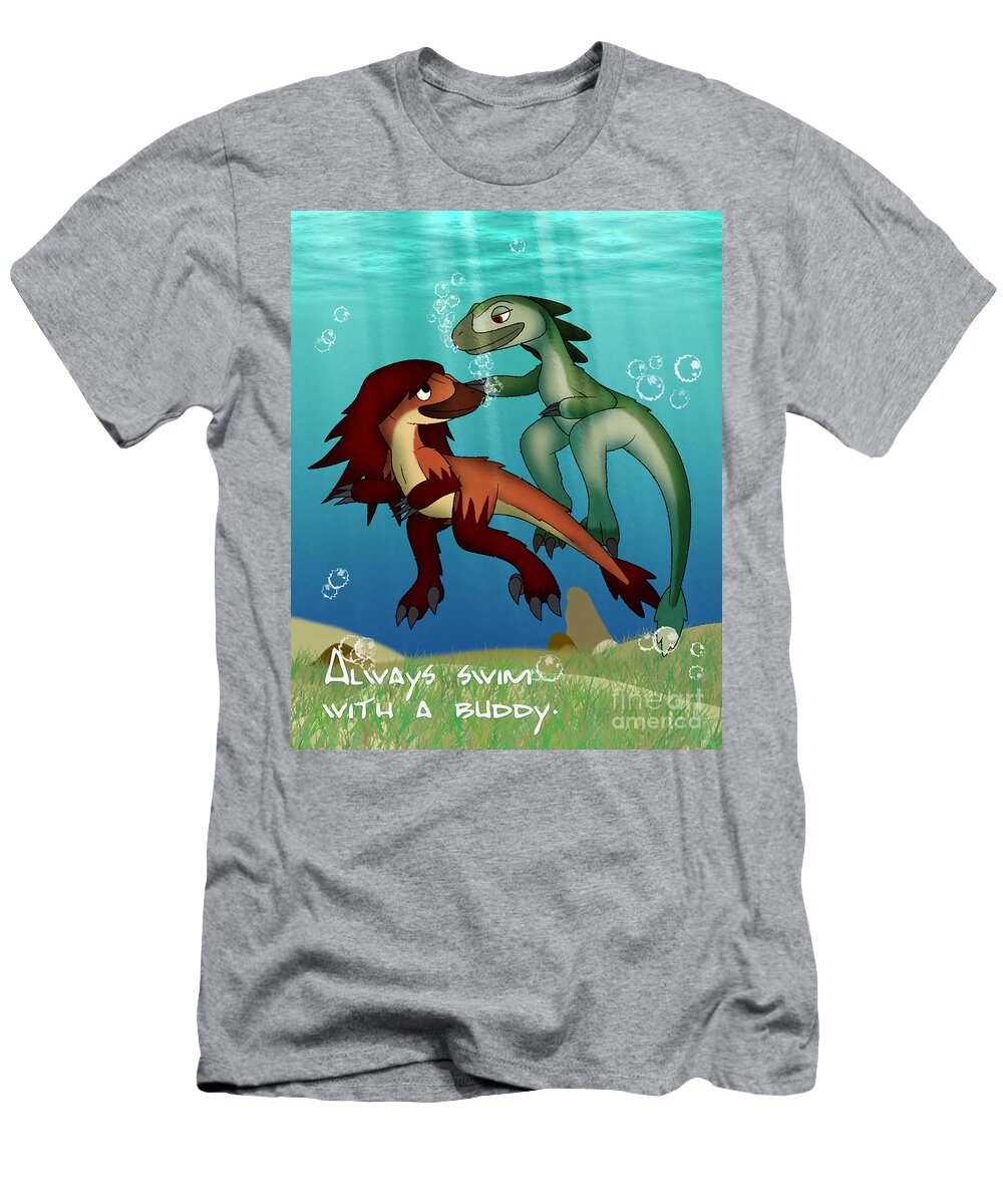 Always Swim with a Buddy Jayson Halberstadt T-Shirt