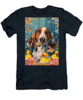 American English Coonhound Dog Frolicking in a Bubbly Bathtub Adrien Efren T-Shirt