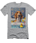 American English Coonhound Dog in a Bubbly Bathtub Scene Adrien Efren T-Shirt