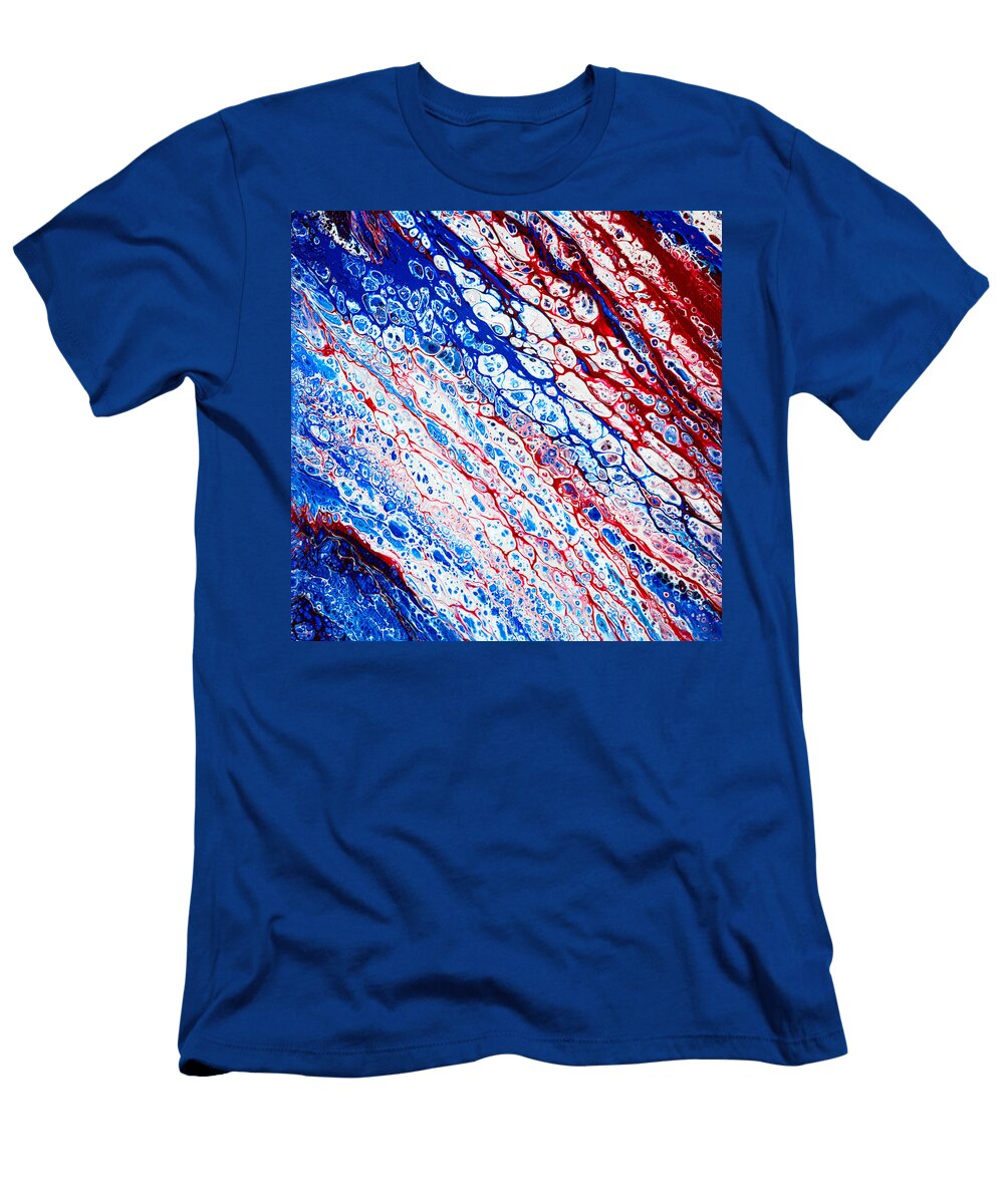 American Ripples Red White and Blue Andrew Michael Nathan T-Shirt