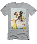 American Staffordshire Terrier Dog Enjoying a Bubbly Bath Adrien Efren T-Shirt