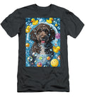 American Water Spaniel Dog Frolicking in a Bubbly Bathtub Adrien Efren T-Shirt