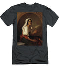 An Italian Woman Spinning Flax Uno Troili Swedish T-Shirt
