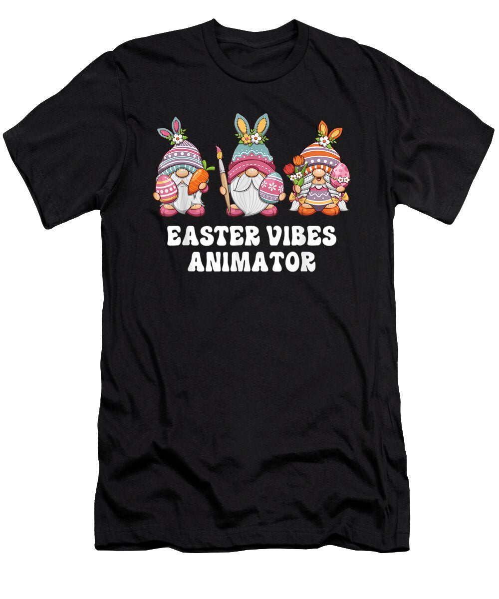 Animator Gnomes Easter Vibes Th T-Shirt