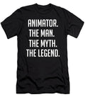 Animator the Man the Myth the Legend Funny Secret Santa Cal Nyto T-Shirt