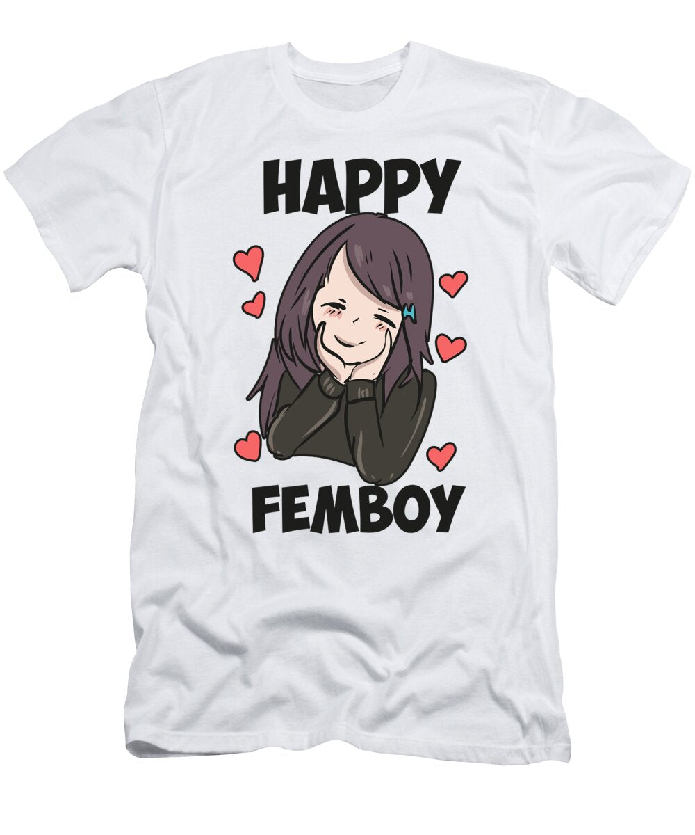Anime Femboy Cute Anime Girl Otaku Chibi Anime Toms Store T-Shirt