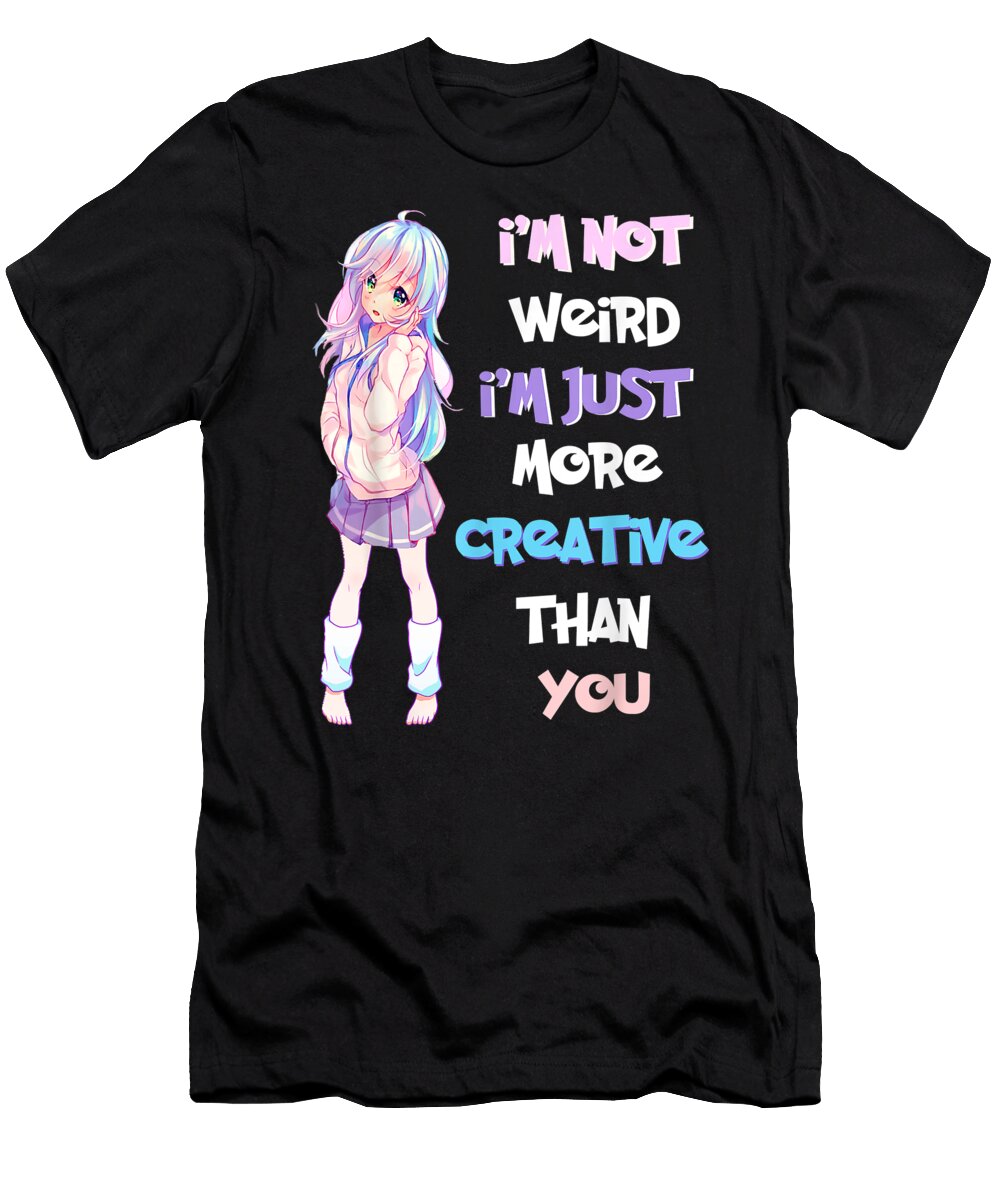 Anime Girl Gift Japan Culture Manga Comics Kawaii Teens Dnt Prints T-Shirt