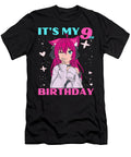 Anime Girl Its My 9th Birthday 9 Years Birthday Girl Kawaii Dnt Prints T-Shirt