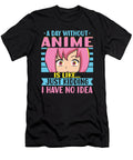 Anime Girl Manga Eyes a Day Without Anime Toms Store T-Shirt