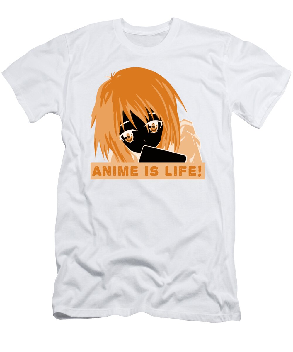 Anime Is Life Orange Kaylin Watchorn T-Shirt