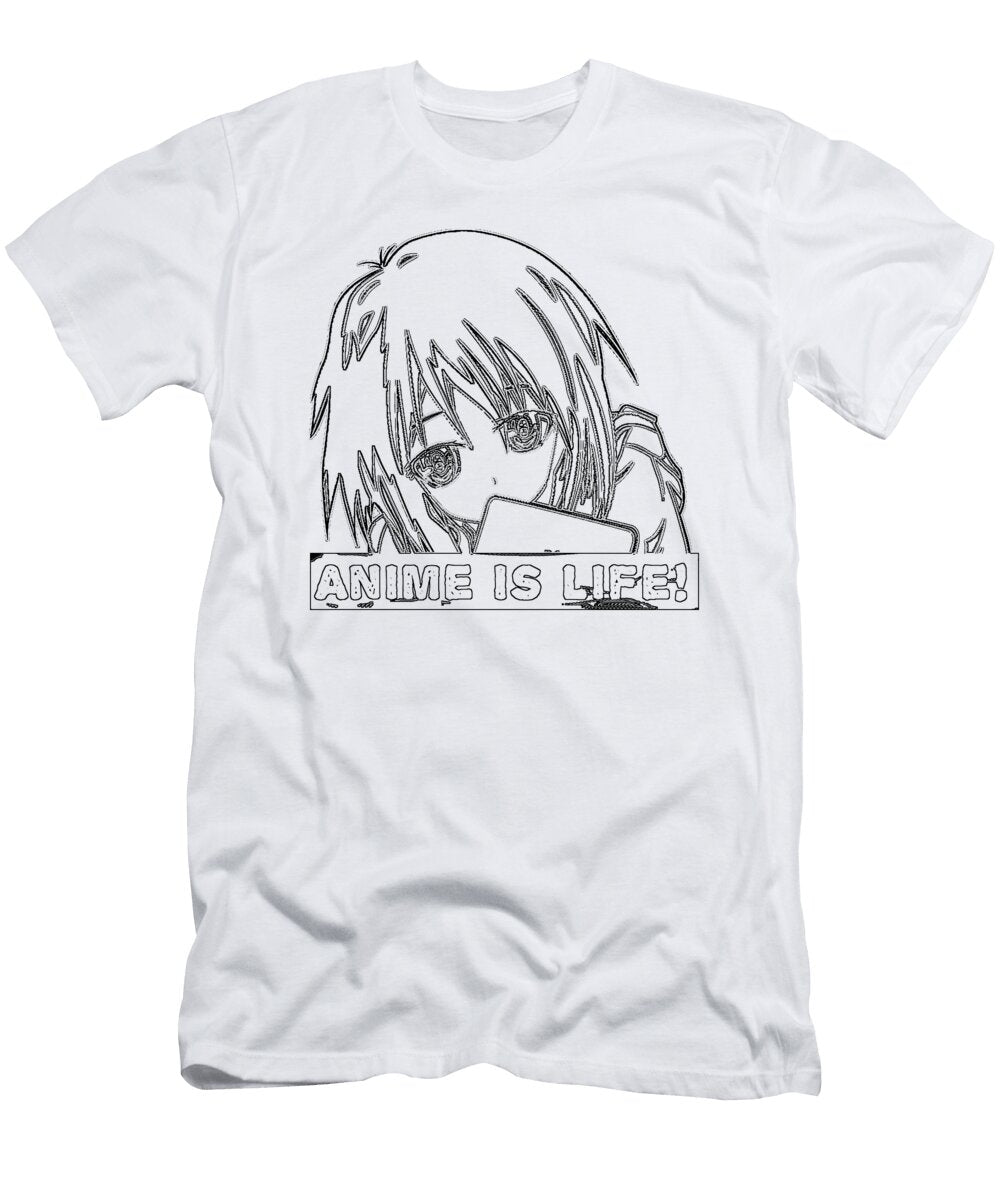 Anime Is Life Outline Kaylin Watchorn T-Shirt