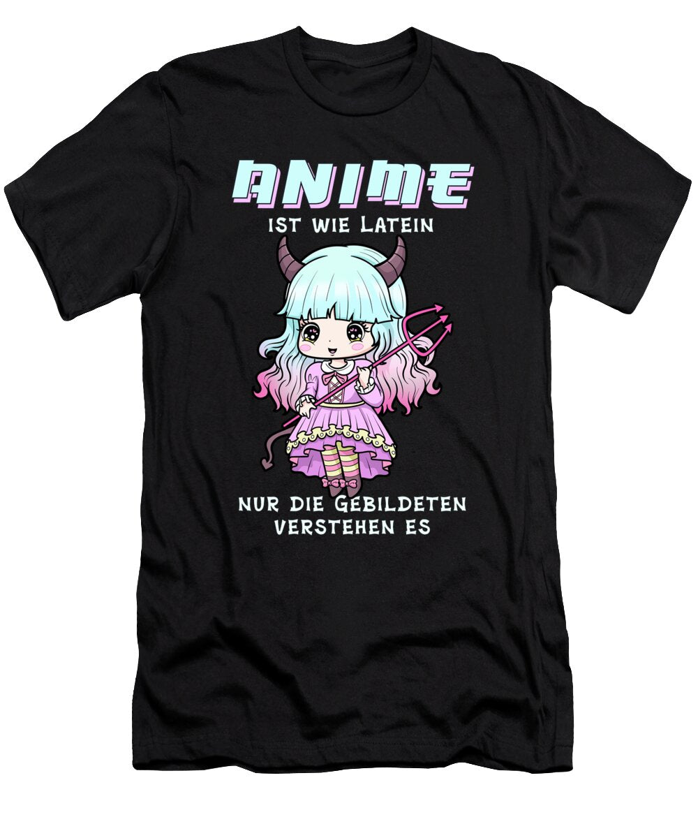 Anime Ist Wie Latein I Creepy Cute Witch Bi Nutz T-Shirt